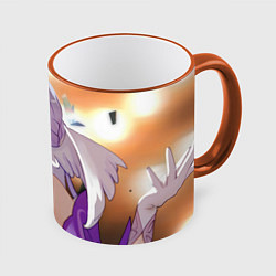 Кружка 3D Honkai Star Rail Robin, цвет: 3D-оранжевый кант