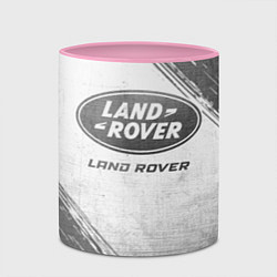 Кружка 3D Land Rover - white gradient, цвет: 3D-белый + розовый — фото 2