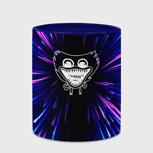 Кружка цветная Poppy Playtime neon energy / 3D-Белый + синий – фото 2