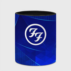 Кружка 3D Foo Fighters blue poly, цвет: 3D-белый + черный — фото 2