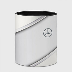 Кружка 3D Mercedes benz metalic collection, цвет: 3D-белый + черный — фото 2