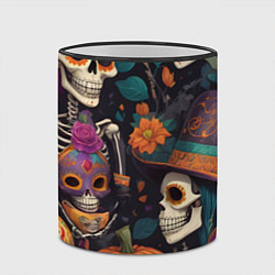 Кружка 3D Хэллоуин страшилки черепа, цвет: 3D-черный кант — фото 2