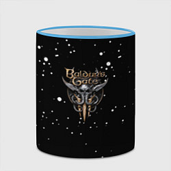 Кружка 3D Baldurs Gate белые краски, цвет: 3D-небесно-голубой кант — фото 2