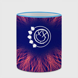 Кружка 3D Blink 182 red energy, цвет: 3D-небесно-голубой кант — фото 2
