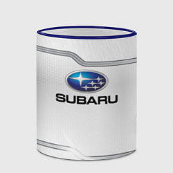 Кружка 3D Subaru auto steel metal, цвет: 3D-синий кант — фото 2