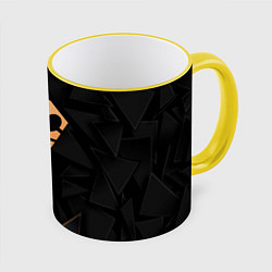 Кружка 3D Bleach golden poly, цвет: 3D-желтый кант