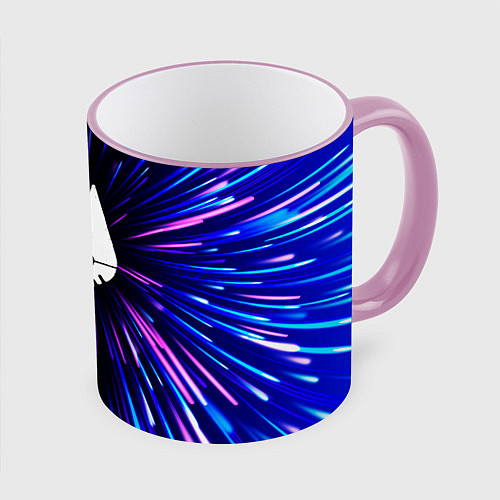 Кружка цветная Stray neon energy / 3D-Розовый кант – фото 1