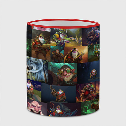 Кружка цветная Sniper Dota 2 / 3D-Красный кант – фото 2