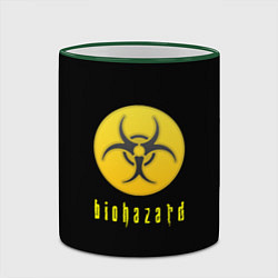 Кружка 3D Resident Evil biohazard, цвет: 3D-зеленый кант — фото 2