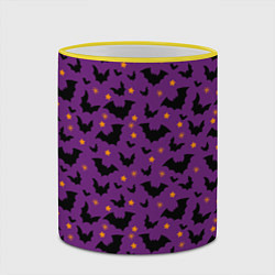 Кружка 3D Мрачный полёт, цвет: 3D-желтый кант — фото 2