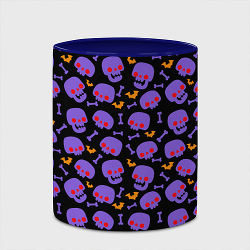 Кружка цветная Красный взгляд / 3D-Белый + синий – фото 2