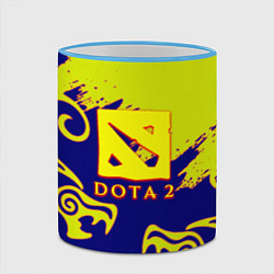 Кружка 3D Dota dragon steel, цвет: 3D-небесно-голубой кант — фото 2