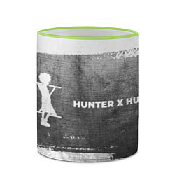 Кружка 3D Hunter x Hunter - grey gradient по-горизонтали, цвет: 3D-светло-зеленый кант — фото 2