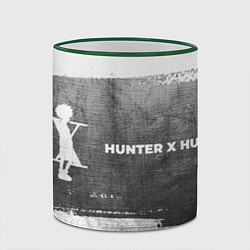 Кружка 3D Hunter x Hunter - grey gradient по-горизонтали, цвет: 3D-зеленый кант — фото 2