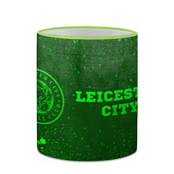 Кружка 3D Leicester City - green gradient по-горизонтали, цвет: 3D-светло-зеленый кант — фото 2