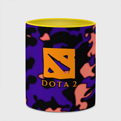 Кружка 3D DOTA 2 камуфляж, цвет: 3D-белый + желтый — фото 2