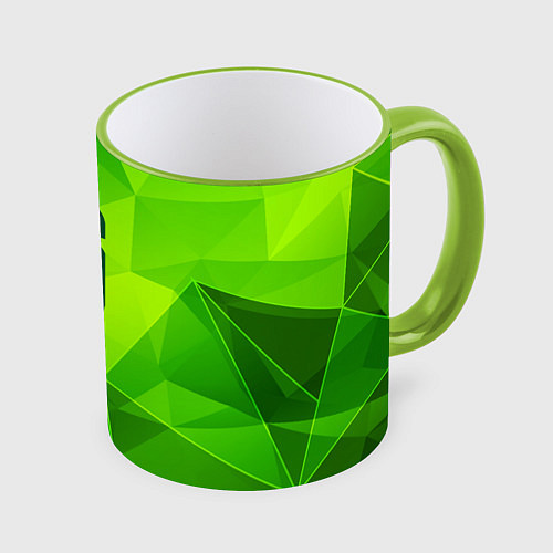 Кружка цветная Rainbow Six green poly / 3D-Светло-зеленый кант – фото 1