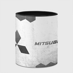 Кружка 3D Mitsubishi - white gradient по-горизонтали, цвет: 3D-белый + черный — фото 2
