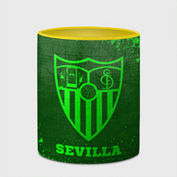 Кружка 3D Sevilla - green gradient, цвет: 3D-белый + желтый — фото 2