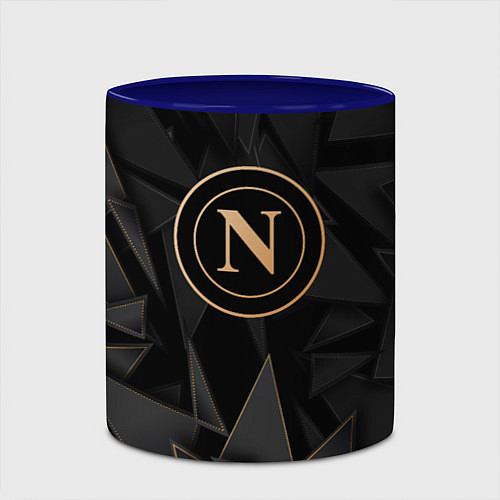 Кружка цветная Napoli golden poly / 3D-Белый + синий – фото 2