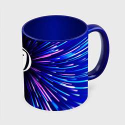 Кружка 3D Fiat neon energy, цвет: 3D-белый + синий