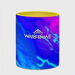 Кружка 3D Warframe neon storm, цвет: 3D-белый + желтый — фото 2