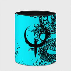 Кружка 3D Quake текстура дракон, цвет: 3D-белый + черный — фото 2