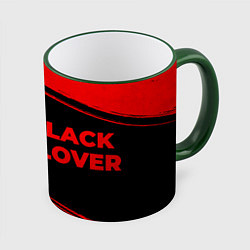 Кружка 3D Black Clover - red gradient по-горизонтали, цвет: 3D-зеленый кант