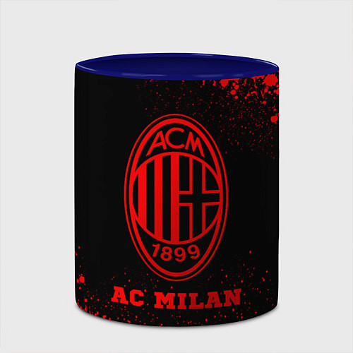 Кружка цветная AC Milan - red gradient / 3D-Белый + синий – фото 2