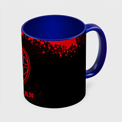 Кружка 3D AC Milan - red gradient, цвет: 3D-белый + синий