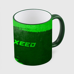 Кружка 3D Exeed - green gradient по-горизонтали, цвет: 3D-зеленый кант