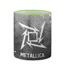 Кружка 3D Metallica - grey gradient, цвет: 3D-светло-зеленый кант — фото 2