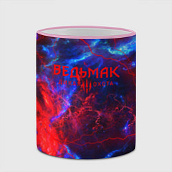 Кружка 3D Ведьмак космический шторм, цвет: 3D-розовый кант — фото 2