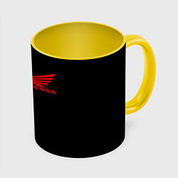 Кружка цветная Honda red logo auto steel