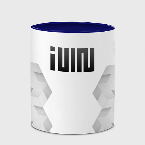Кружка цветная Gidle white poly / 3D-Белый + синий – фото 2