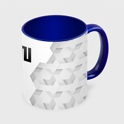 Кружка 3D Gidle white poly, цвет: 3D-белый + синий