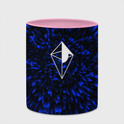 Кружка 3D No Mans Sky blue energy, цвет: 3D-белый + розовый — фото 2