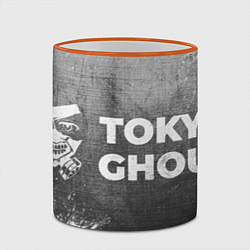 Кружка 3D Tokyo Ghoul - grey gradient по-горизонтали, цвет: 3D-оранжевый кант — фото 2