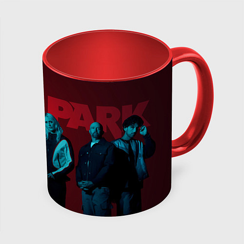 Кружка цветная Linkin Park from zero / 3D-Белый + красный – фото 1