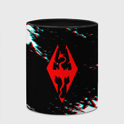 Кружка 3D The Elder Scrolls Online glitch, цвет: 3D-белый + черный — фото 2