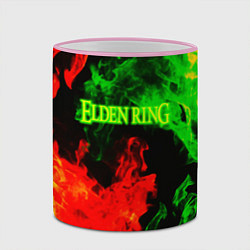 Кружка 3D Elden ring в огне рпг, цвет: 3D-розовый кант — фото 2