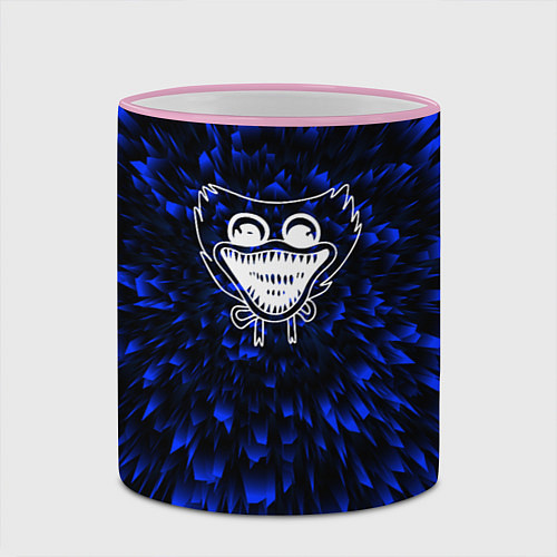 Кружка цветная Poppy Playtime blue energy / 3D-Розовый кант – фото 2