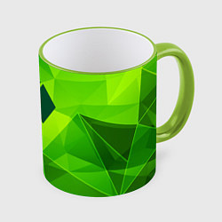Кружка 3D Exo green poly, цвет: 3D-светло-зеленый кант