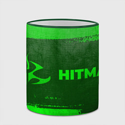 Кружка 3D Hitman - green gradient по-горизонтали, цвет: 3D-зеленый кант — фото 2