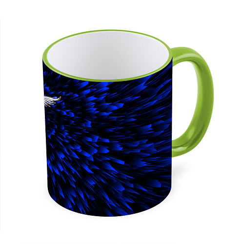 Кружка цветная Bon Jovi blue energy / 3D-Светло-зеленый кант – фото 1