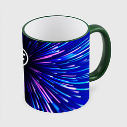 Кружка 3D Sally Face neon energy, цвет: 3D-зеленый кант