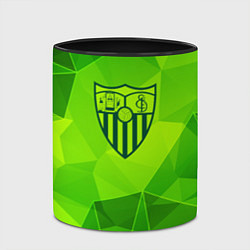 Кружка 3D Sevilla green poly, цвет: 3D-белый + черный — фото 2