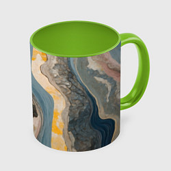 Кружка цветная Флюид арт