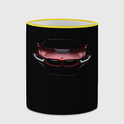 Кружка 3D BMW i8 in the dark, цвет: 3D-желтый кант — фото 2