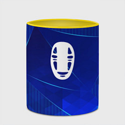 Кружка 3D Spirited Away blue poly, цвет: 3D-белый + желтый — фото 2